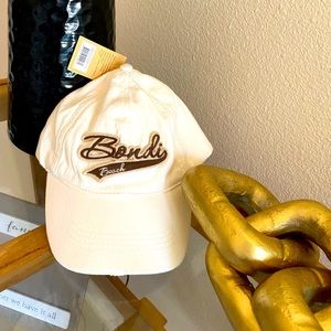 Beige and cream ball cap